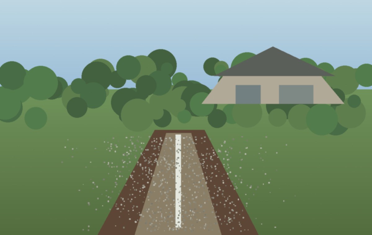 Property context photo for planning a French drain in Overland Park Kansas